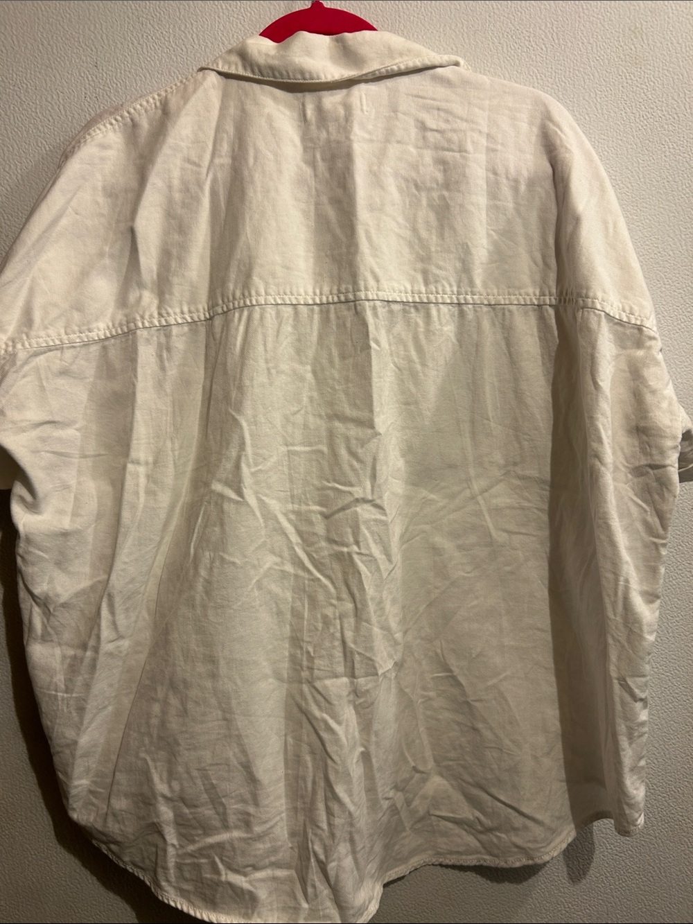 Madewell Cream Short-Sleeve Button-Down Shirt - Picture 5 of 6